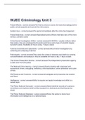 WJEC Criminology Unit 3&comma; 2023 with complete solution