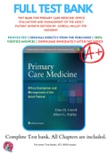 Test Bank For Primary Care Medicine: Office Evaluation and Management of the Adult Patient Seventh Edition By  Goroll Mulley 978-1451151497 
