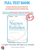 Test Bank For Wright & Leahey's Nurses and Families 7th Edition By Zahra Shajani&semi; Diana Snell 9780803669628 Chapter 1-13 Complete Guide &period;