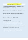 ECO 202 Exam One NVCC &vert; Questions with 100&percnt; Correct Answers &vert; Verified &vert; Latest Update