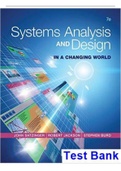 TEST BANK  for Systems Analysis and Design in a Changing World 7th Edition by  Satzinger John&comma;  Jackson Robert and Burd&period; &lpar;Complete Chapters 1-14&rpar; 