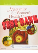 Maternity and Women's Health Care (Maternity & Women's Health Care) 11th Edition by Deitra Leonard Lowdermilk RNC PhD FAAN, Mary Catherine Cashion RN BC MSN, Shannon E. Perry RN PhD, and Kathryn Rhodes Alden EdD MSN RN IBCLC. All Chapters1-37. Q&A P