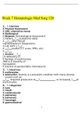 MED SURG 120 - week 2 quiz 1-with 100% verified solutions-2022-2023