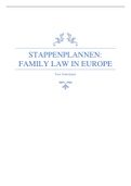 Stappenplannen: family law in Europe