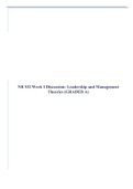 NR 532 Healthcare Operational Planning And Management &lpar;GRADED&rpar; Entire Course Weeks 1 &ndash; 8BUNDLE &vert; 100&percnt; VERIFIED DOCUMENTS&period;
