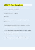 LCDC TX Exam Study Guide &vert; 570 Questions with 100&percnt; Correct Answers &vert; Verified &vert; Latest Update &vert; 76 Pages