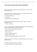 PALS 2023 QUESTIONS AND ANSWERS