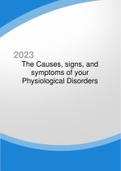The Causes&comma; signs&comma; and symptoms of your Physiological Disorders