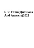 RBS Exam(Questions And Answers)2023