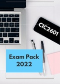 CIC2601 Study Pack for examinations  - 2023