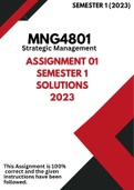 MNG4801 Assignment 1 Solutions (2023) Detailed answers with Business Management Harvard Referencing Guidelines ➡️SEE EXAMPLE OF ASSIGNMENT 