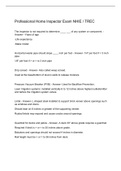 Professional Home Inspector Exam NHIE &sol; TREC