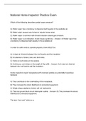 National Home Inspector Practice Exam