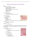 Samenvatting histologie en histopathologie van de orgaanstelsels