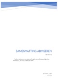 Samenvatting Feilloos adviseren&comma; ISBN&colon; 9789052617947  Organisatieadvisering &lpar;HB-1-AV1-15&rpar;