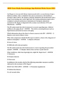 HESI Case Study Gerontology&colon; Age-Related Risks Exam 2023