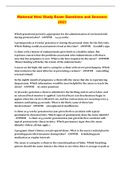 Maternal Hesi Study Exam Questions and Answers 2023