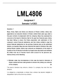 LML4806 Assignment 1 Semester 1 of 2023