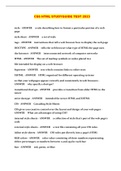 CSS&sol;HTML STUDYGUIDE TEST 2023