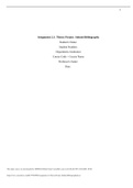 Assignment 2.1 Theory Project Submit Bibliography with complete answers