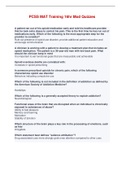 PCSS MAT Training 16hr Mod Quizzes &lpar;Answered&rpar;