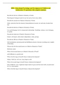 D094 - Educational Psychology and Development of Children and Adolescents&vert; 176 questions&vert; with complete solutions