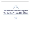 Test Bank For Pharmacology And The Nursing Process 10th Edition