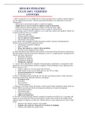 HESI RN PEDIATRIC EXAM 100&percnt; VERIFIED ANSWERS 