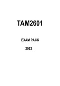 TAM2601 - Teacher As Manager EXAM PACK  2022.