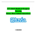 ATI Adult Medical-Surgical Nursing Nclex Most Asked Questions