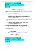 NURS 5344PHARM Study GUIDE Questions and Answers Exam 2