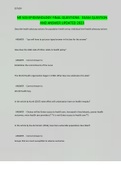 NR 503 EPIDEMIOLOGY FINAL QUESTIONS EXAM QUESTION AND ANSWER UPDATED 2023