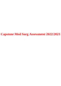Capstone Med Surg Assessment 2022/2023.