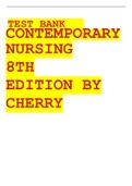 Test Bank For Contemporary Nursing Issues, Trends, & Management 9th Edition by Barbara Cherry, Susan R. Jacob Chapter 1-28