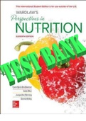 Wardlaw's Perspectives in Nutrition 11th Edition, by Carol Byrd-Bredbenner, Gaile Moe, Jacqueline Berning and Danita Kelley. All Chapters 1-18. 883 Pages. TEST  BANK.