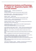 StraighterLine Anatomy and Physiology II&colon; Chapter 23 - Respiratory System 100&percnt; accurate answers