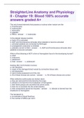 StraighterLine Anatomy and Physiology II - Chapter 19: Blood 100% accurate answers graded A+