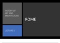 Rome, History of Art and Architecture