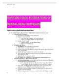  NDFN 2007 SLOS  FOUNDATIONS OF MENTAL HEALTH NURSING