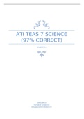 ATI TEAS 7 SCIENCE (97% CORRECT)