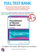 Test Bank For Foundations of Mental Health Care 7th Edition By Michelle Morrison-Valfre 9780323661829 Chapter 1-33 Complete Guide .