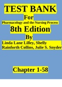 TEST BANK For Pharmacology and the Nursing Process 8th Edition By Linda Lane Lilley&comma; Shelly Rainforth Collins&comma; Julie S&period; Snyder Chapter 1-58