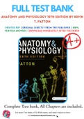 Test Bank for Anatomy and Physiology 10th Edition By Kevin T&period; Patton ISBN 9780323528795&comma; 0323528791 Chapter 1-48 Complete Guide