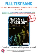 Anatomy and Physiology 9th 10th Edition Patton Saladin Thibodeau Test Bank