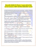 Maryville NURS 615 Pharm 1 exam with all the correct answers &lpar;100&percnt; Verified 2020&sol;2021 exam&rpar;