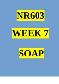 NR603 Week 7 Soap