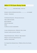 WGU C179 Exam Study Guide &vert; 115 Questions with 100&percnt; Correct Answers &vert; Verified &vert; Latest Update &vert; 22 Pages