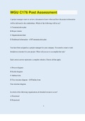 Bundle for WGU C176 Exams Compilation &vert; Verified &vert; Guaranteed Success