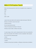 WGU C176 Practice Test B &vert; 100 Questions with 100&percnt; Correct Answers &vert; Verified &vert; Latest Update &vert; 35 Pages