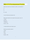 WGU C173 Pre-Assessment Practice &vert; 70 Questions with 100&percnt; Correct Answers &vert; Verified &vert; Latest Update &vert; 26 Pages